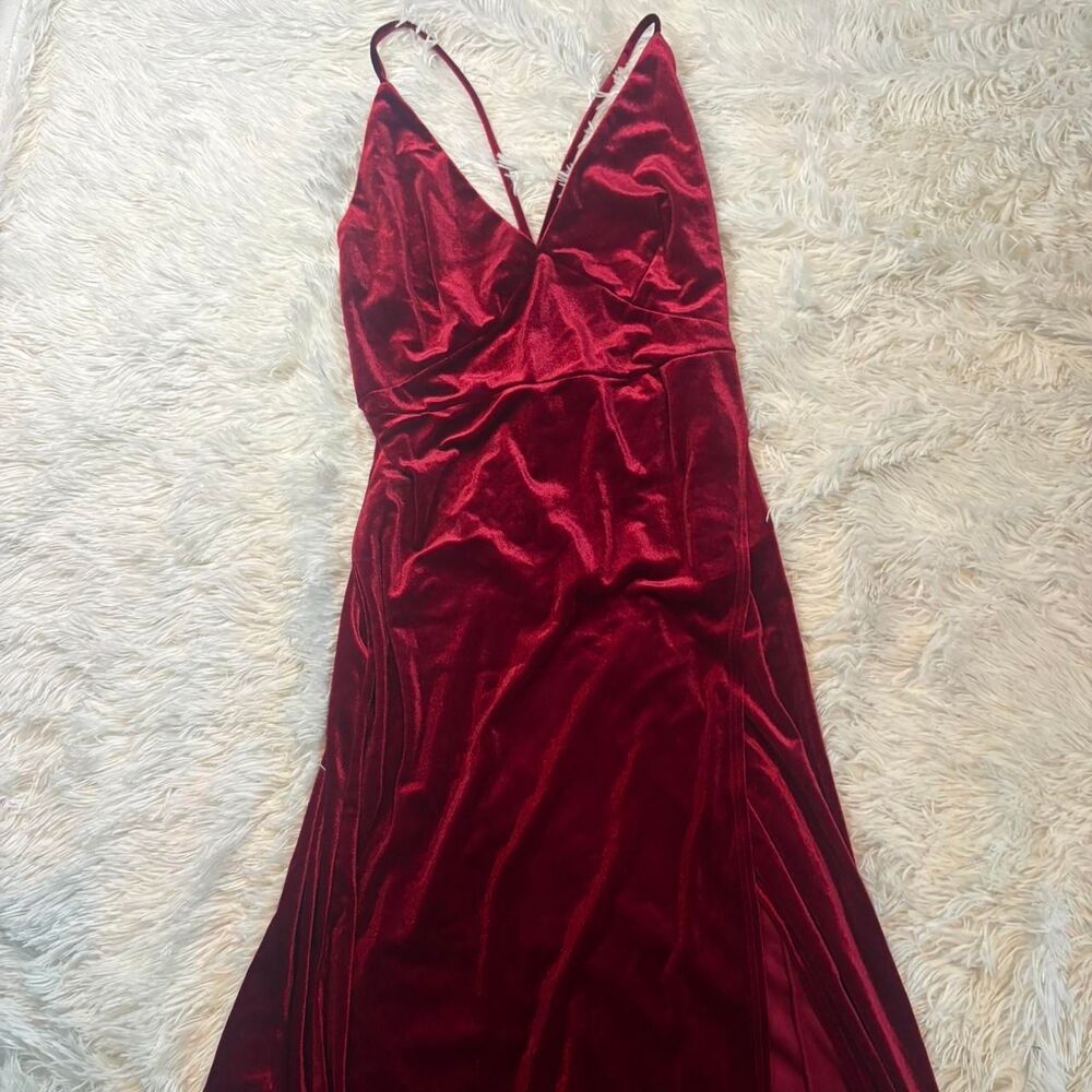 Unbranded Women's Burgundy and Red Dress